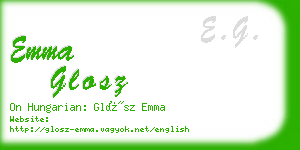 emma glosz business card